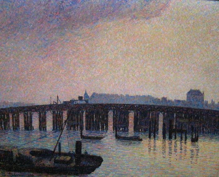 Camille Pissarro Old Chelsea Bridge oil painting image